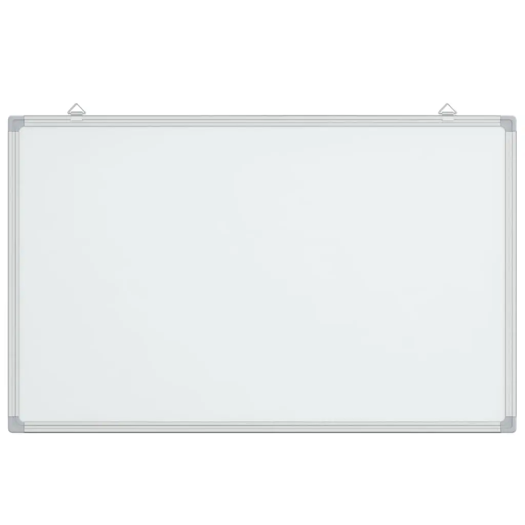 Magnetic Whiteboard White 100 x 60 cm Smooth Lacquer-Coated Surface with Aluminium Frame and Metal Rear Panel