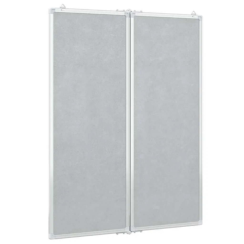 Magnetic Whiteboard White Foldable Two Panel Display Board Smooth Lacquer Coated Surface for Home Office Presentation
