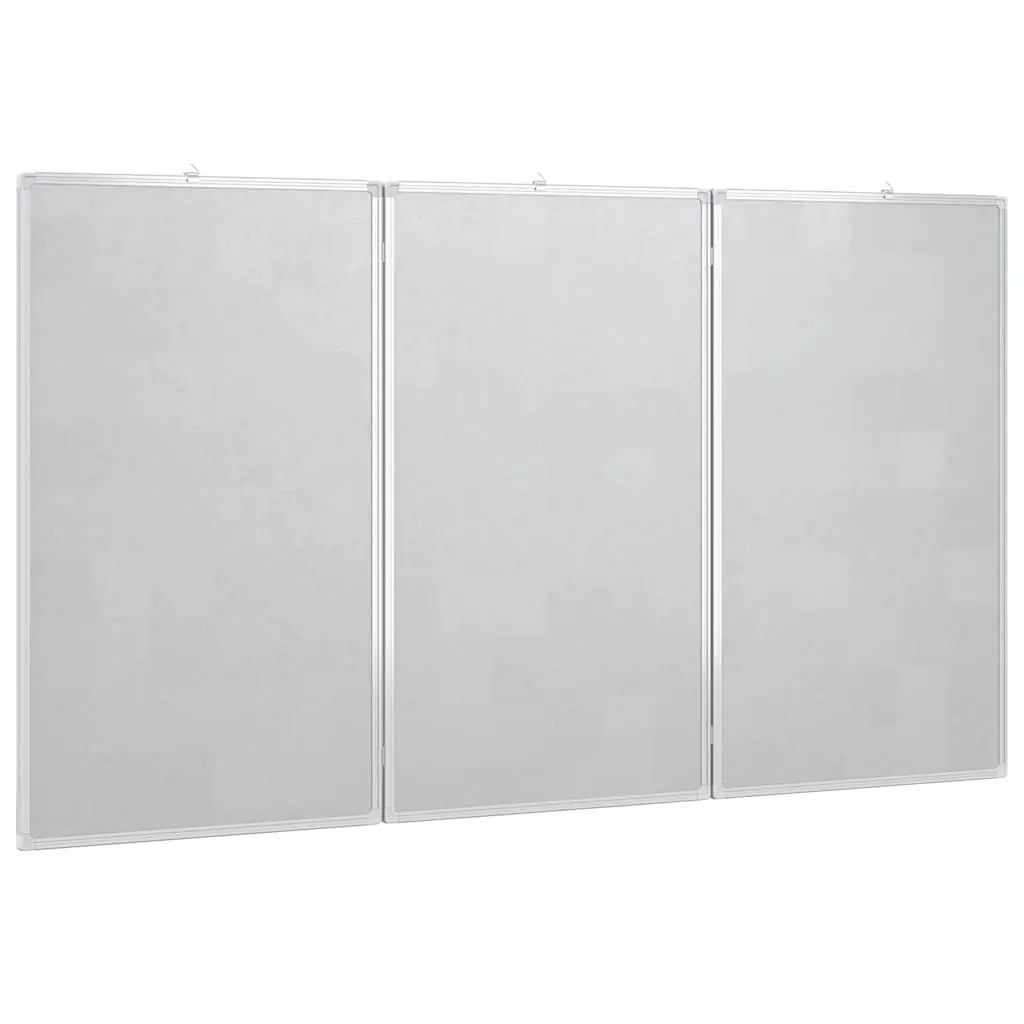 Foldable Magnetic Whiteboard Two Panel White 120 x 100 cm Smooth Surface for Presentations and Displays