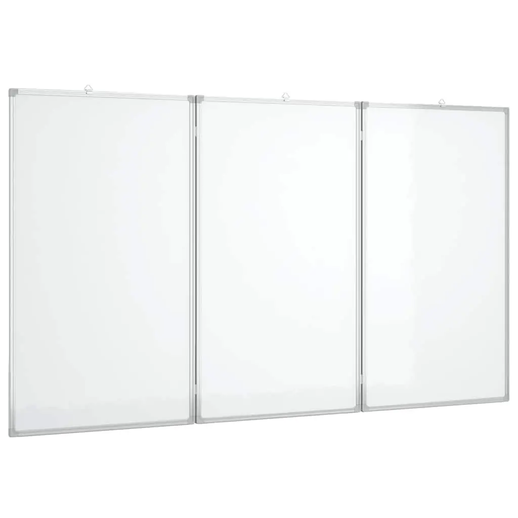 Magnetic Whiteboard White Foldable Two Panel Presentation Display Board