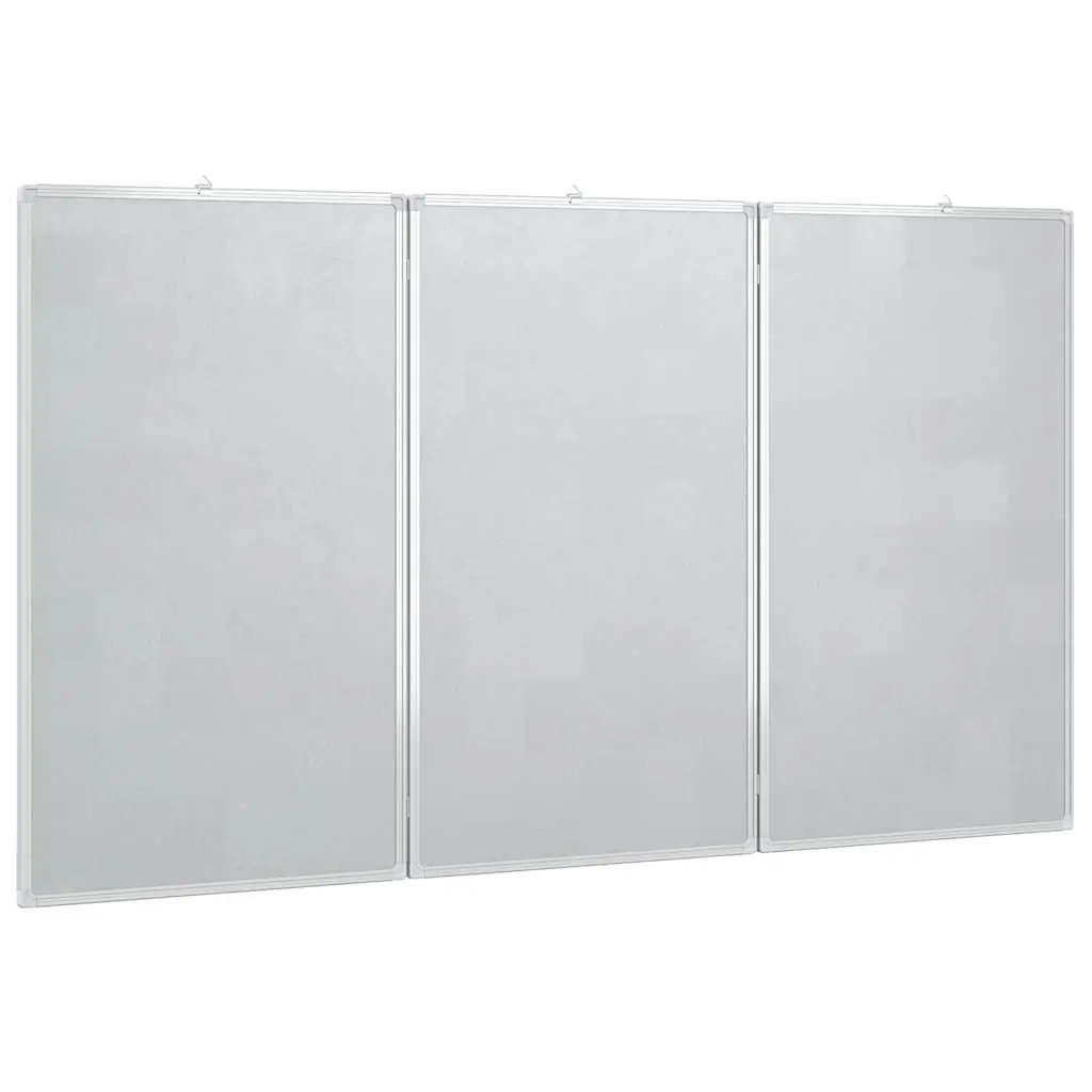 Magnetic Whiteboard White Foldable Two Panel Presentation Display Board