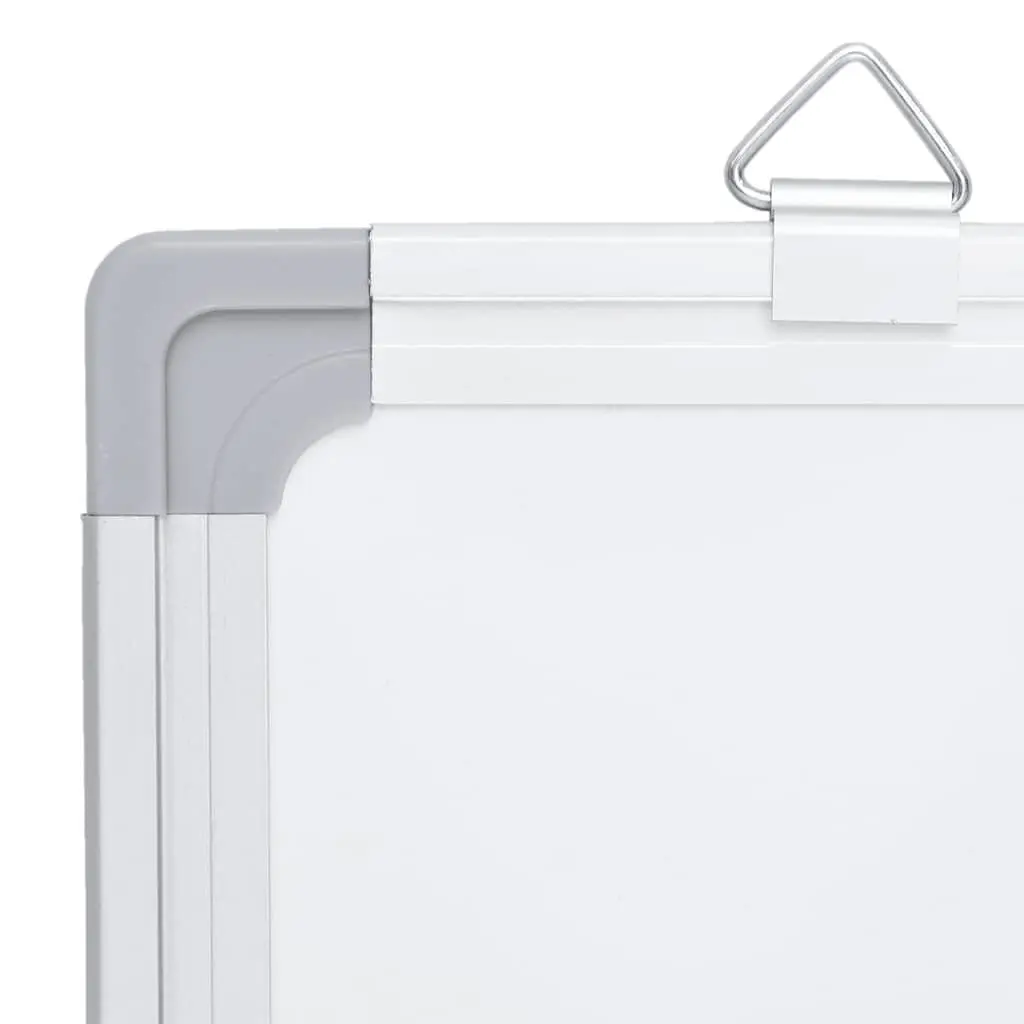 Foldable Magnetic Whiteboard Two Panels White 150 x 100 cm Lacquer-coated Surface for Home and Office Display