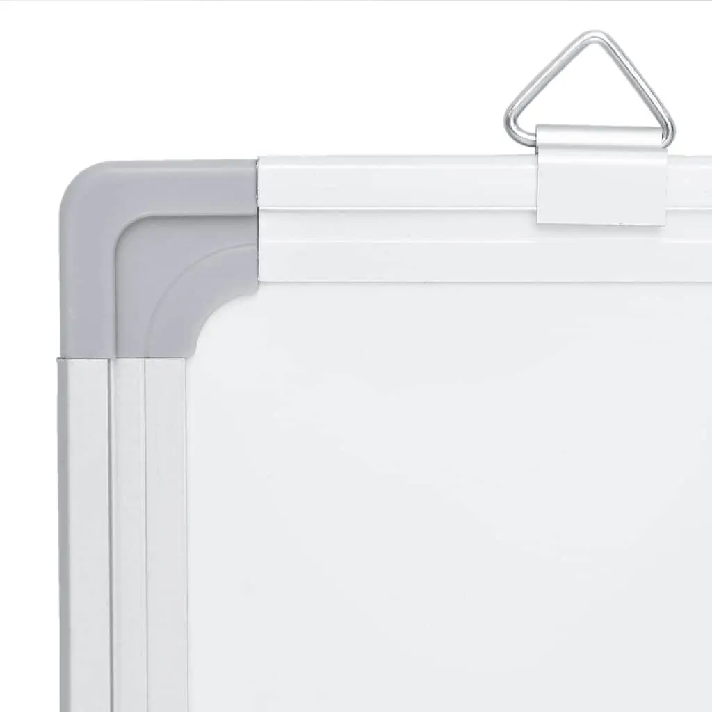 Magnetic Whiteboard White Foldable 200x60 cm Two Hinged Panels for Office Home School Presentations