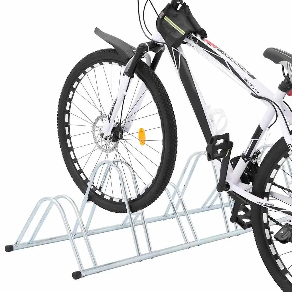 Bicycle Stand for 6 Bikes Floor Freestanding Storage Rack Space Saving Parking