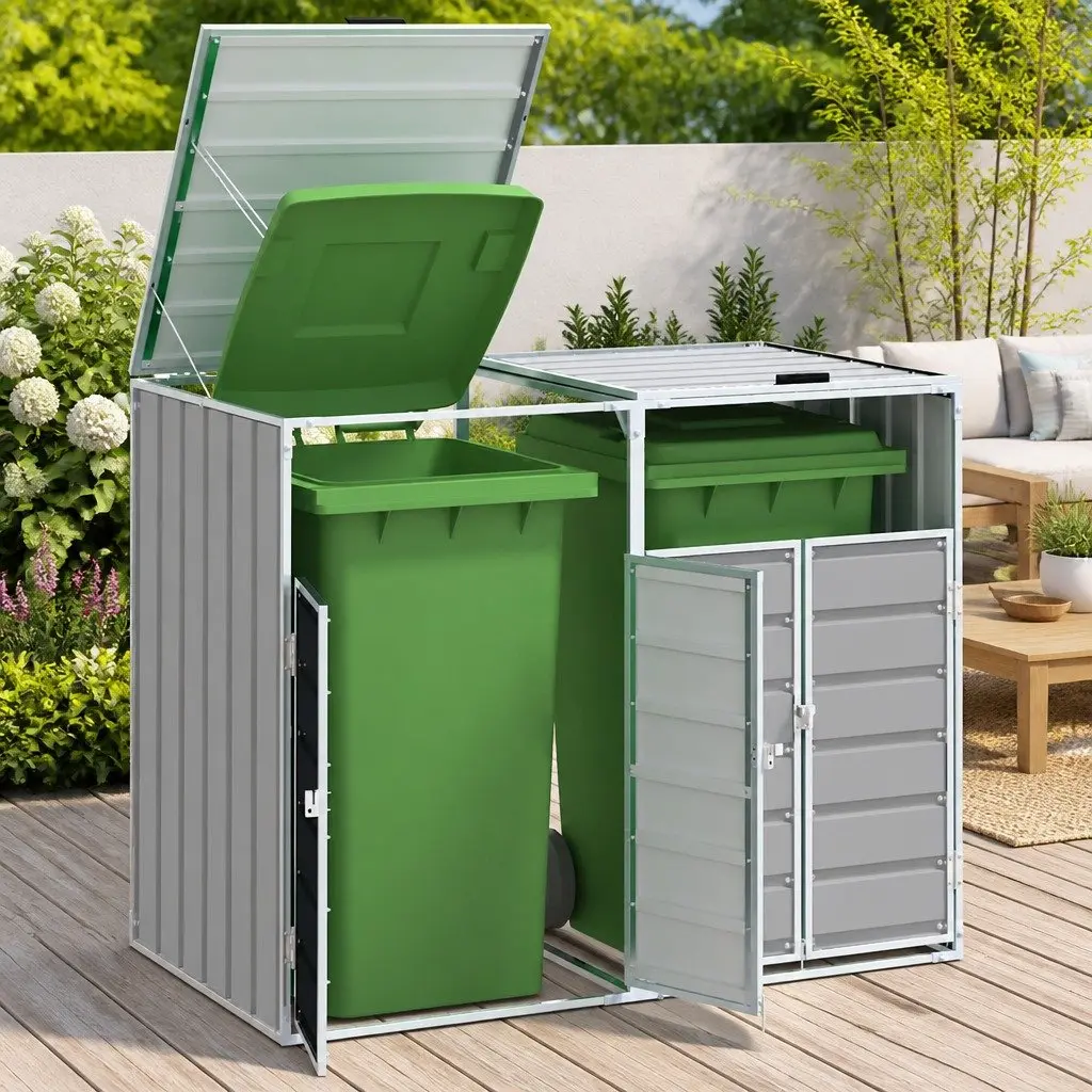 Double Wheelie Bin Storage