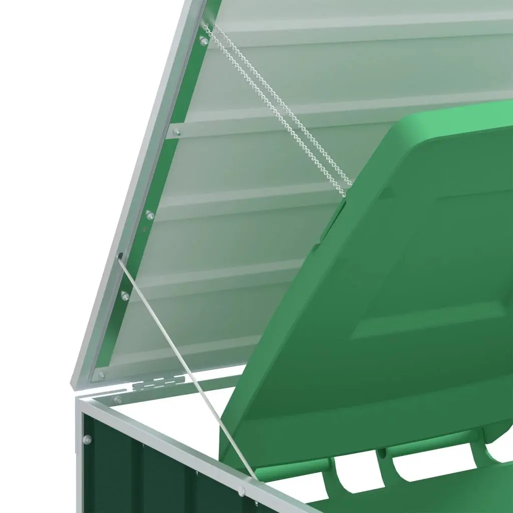 Wheelie Bin Storage Green Triple Bins Enclosure Outdoor Garden Waste