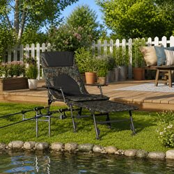 Compact Fishing Bedchair with Adjustable Features