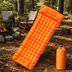 Quick Setup Self Inflating Camping Mattress with Pillow