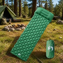 Compact Inflating Camping Mattress with Pillow - Your Adventure Buddy