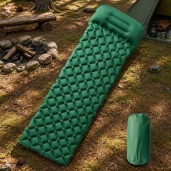 Compact Inflating Camping Mattress with Pillow - Your Adventure Buddy