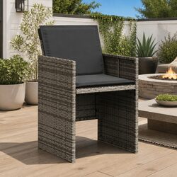 Compact and Stylish Set of 4 Outdoor Chairs