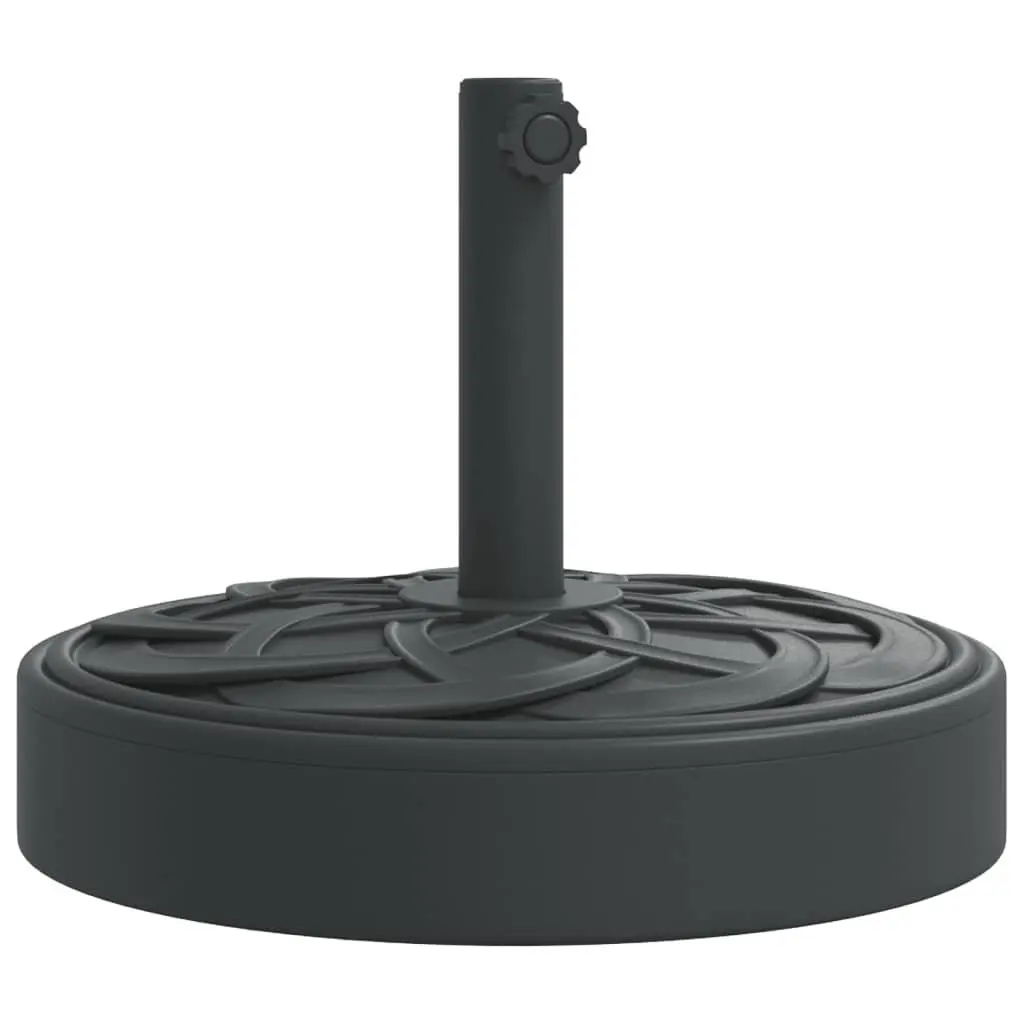Parasol Base Black 25kg Concrete-filled Stable Umbrella Stand Outdoor Garden Pole Mount