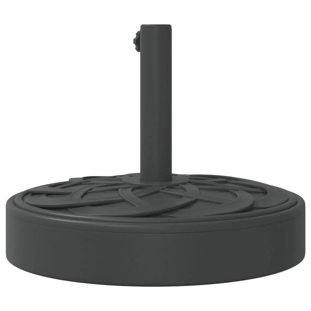 Parasol Base Black 25kg Concrete-filled Stable Umbrella Stand Outdoor Garden Pole Mount