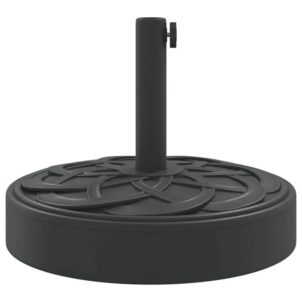 Parasol Base Black 25kg Concrete-filled Stable Umbrella Stand Outdoor Garden Pole Mount