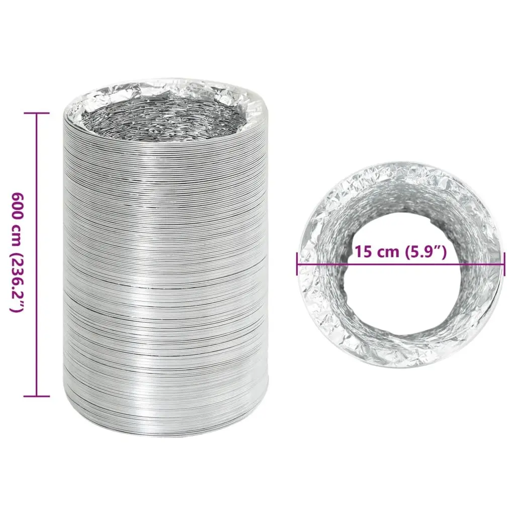 Ventilation Duct Aluminium Foil 6m 150mm Flexible Air Circulation System