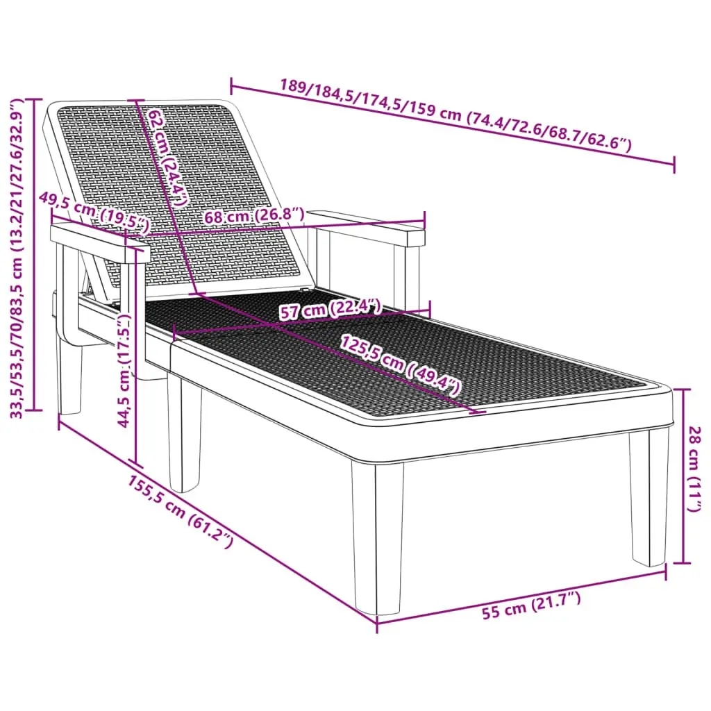 Sun Lounger for Outdoor Spaces