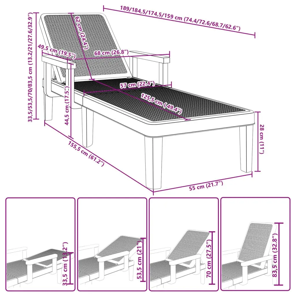 Sun Lounger for Outdoor Spaces