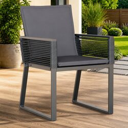 Comfortable and Stylish Black Cushioned Patio Chairs