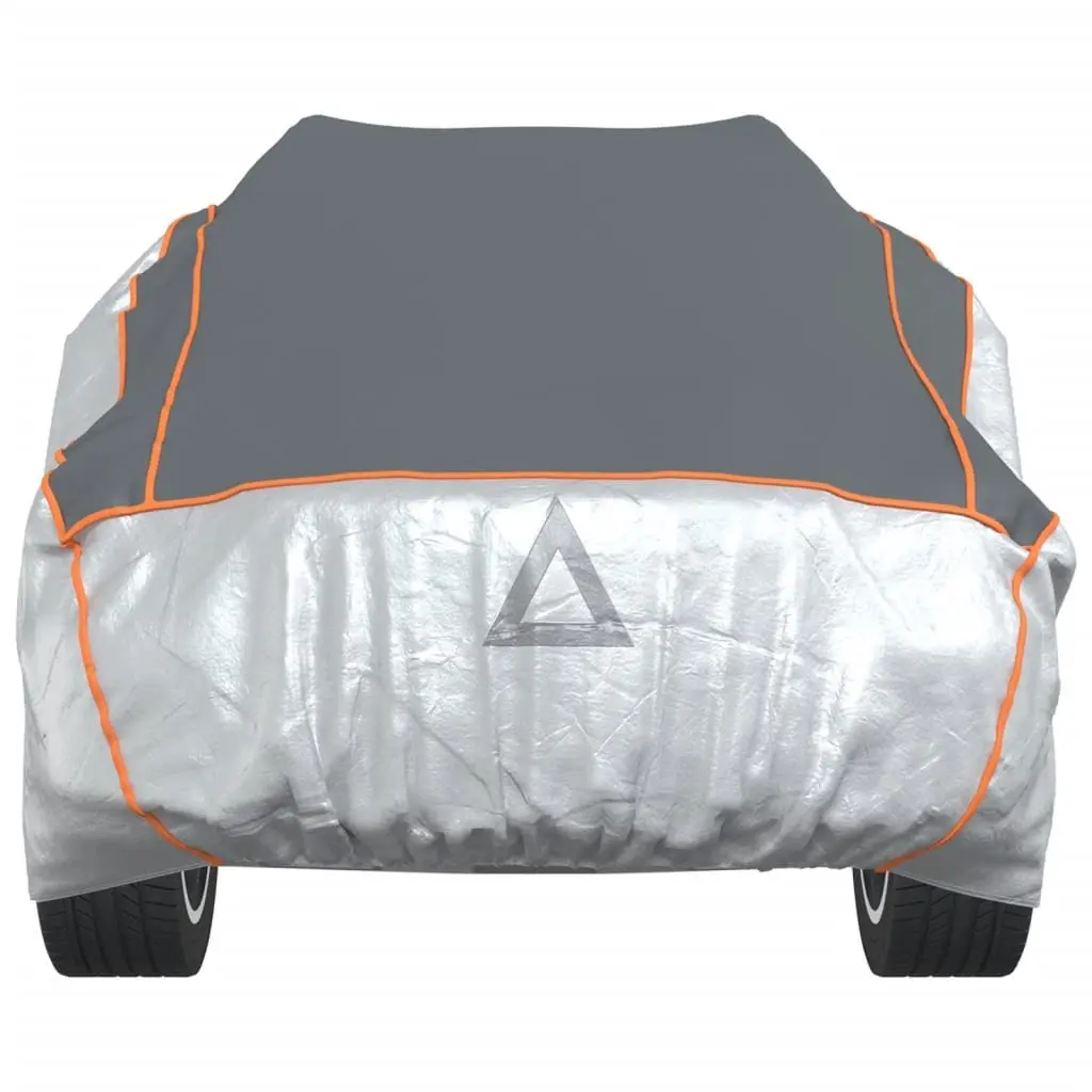 Car Cover Silver Full Size SUV Hail Protection 4mm EVA Foam Reflector Air Vents Adjustable Straps