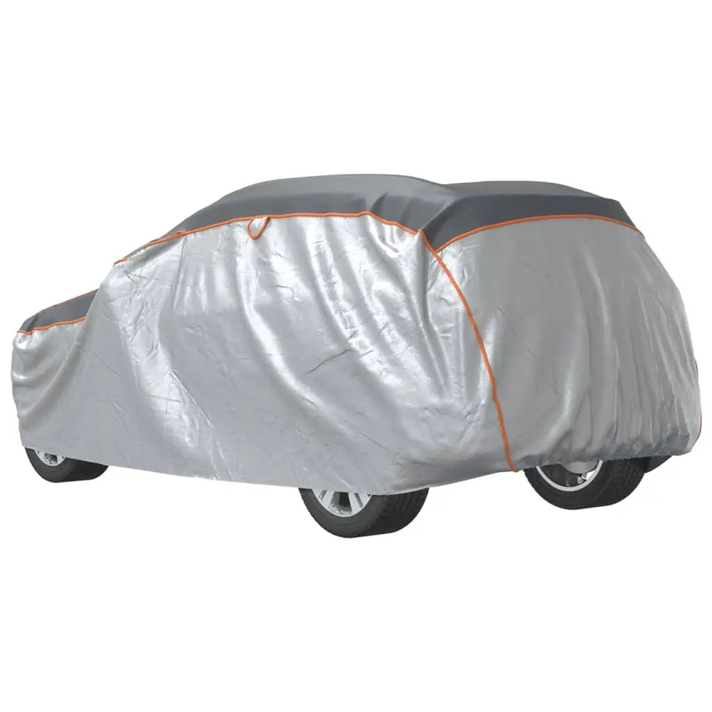 Car Cover Silver Full Size SUV Hail Protection 4mm EVA Foam Reflector Air Vents Adjustable Straps