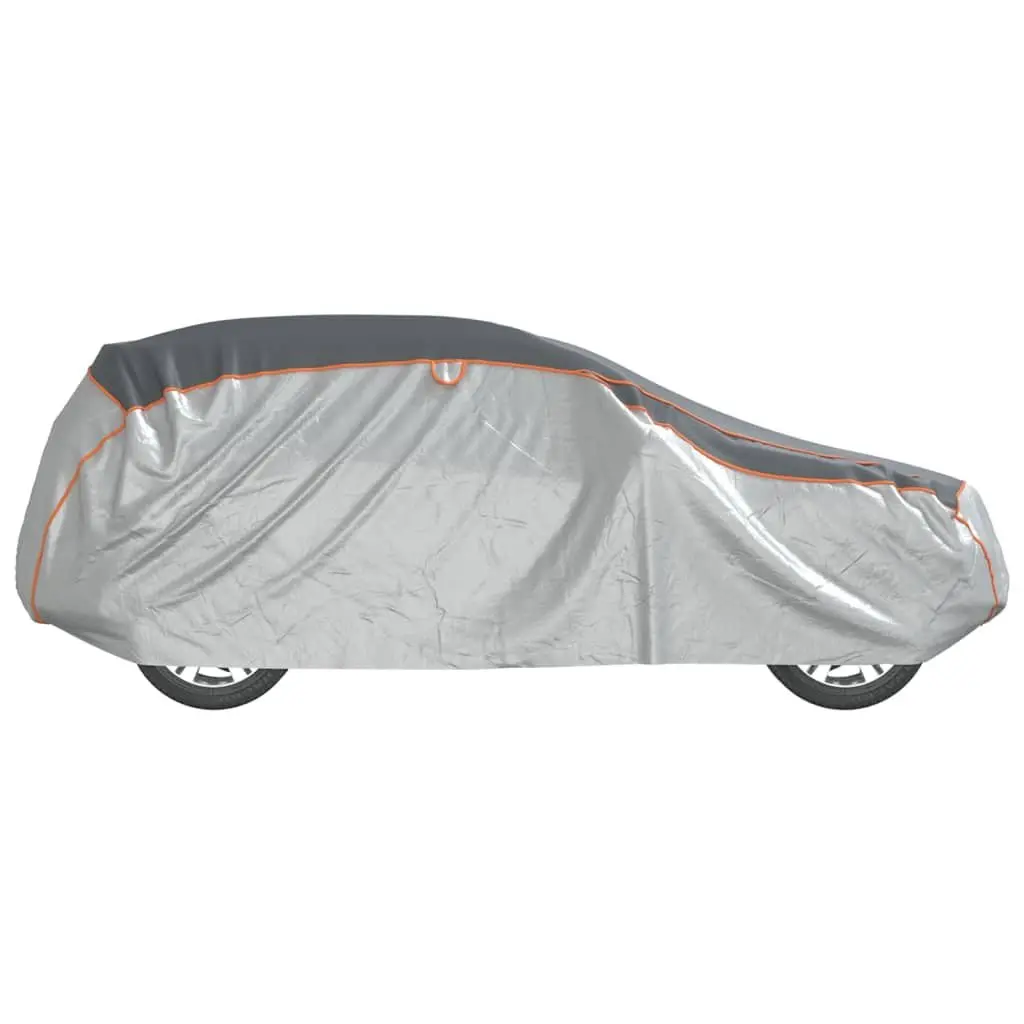 Car Cover Silver Full Size SUV Hail Protection 4mm EVA Foam Reflector Air Vents Adjustable Straps