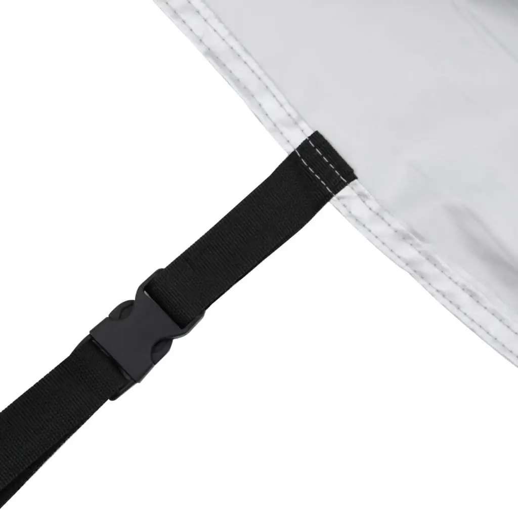 Car Cover Silver Full Size SUV Hail Protection 4mm EVA Foam Reflector Air Vents Adjustable Straps