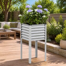 Compact and Strong Garden Planter Box 45x45x88 cm