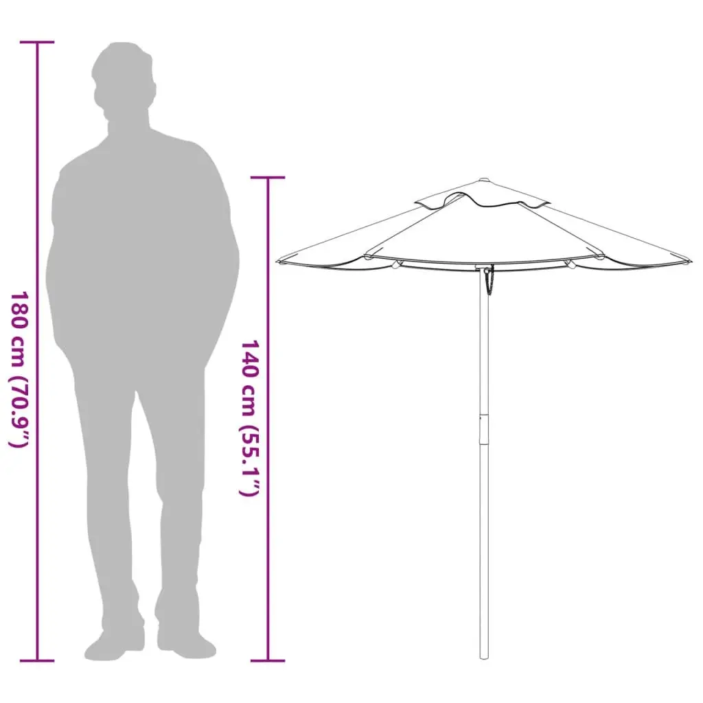 Kids Garden Umbrella Blue 120x140cm Portable Sunshade Canopy