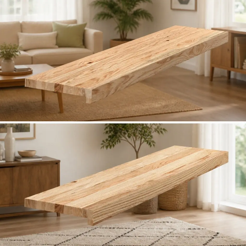 Window Sills Brown 90x25x2 cm Untreated Solid Oak Wood 2 Piece Natural Ledge