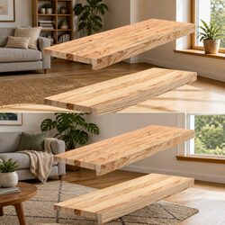 Window Sills 2 pcs Untreated Solid Oak Wood 80x30x2 cm Natural Brown Ledge