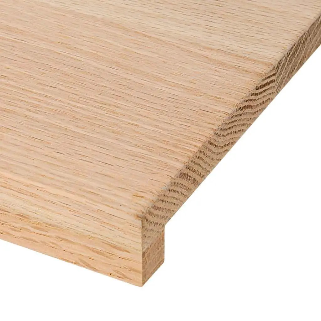 Window Sills Brown 80x30x2 cm Solid Oak Wood 2 Piece Untreated Natural Ledge