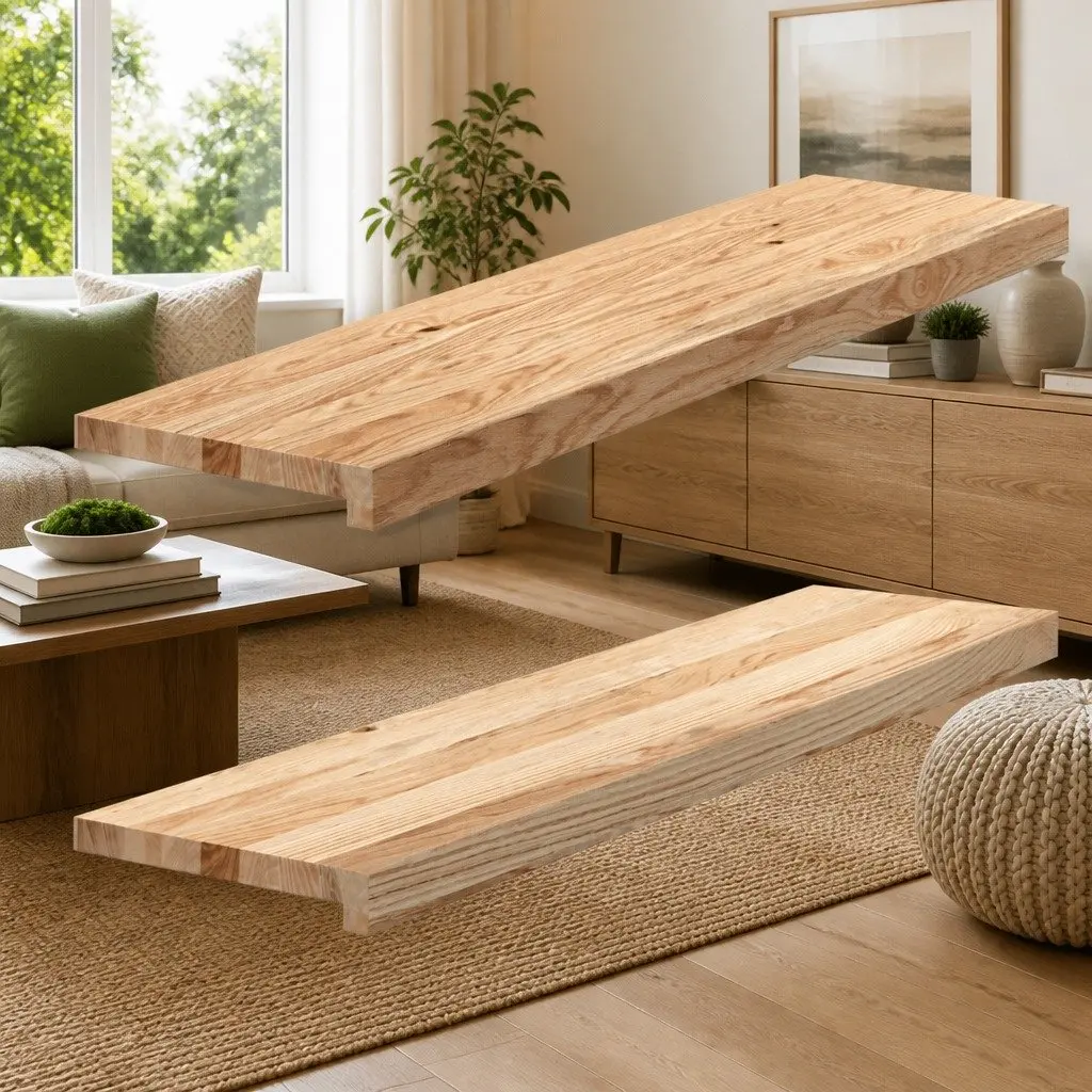 Window Sills Brown 100x30x2 cm Solid Oak Wood Untreated Natural Display Ledge