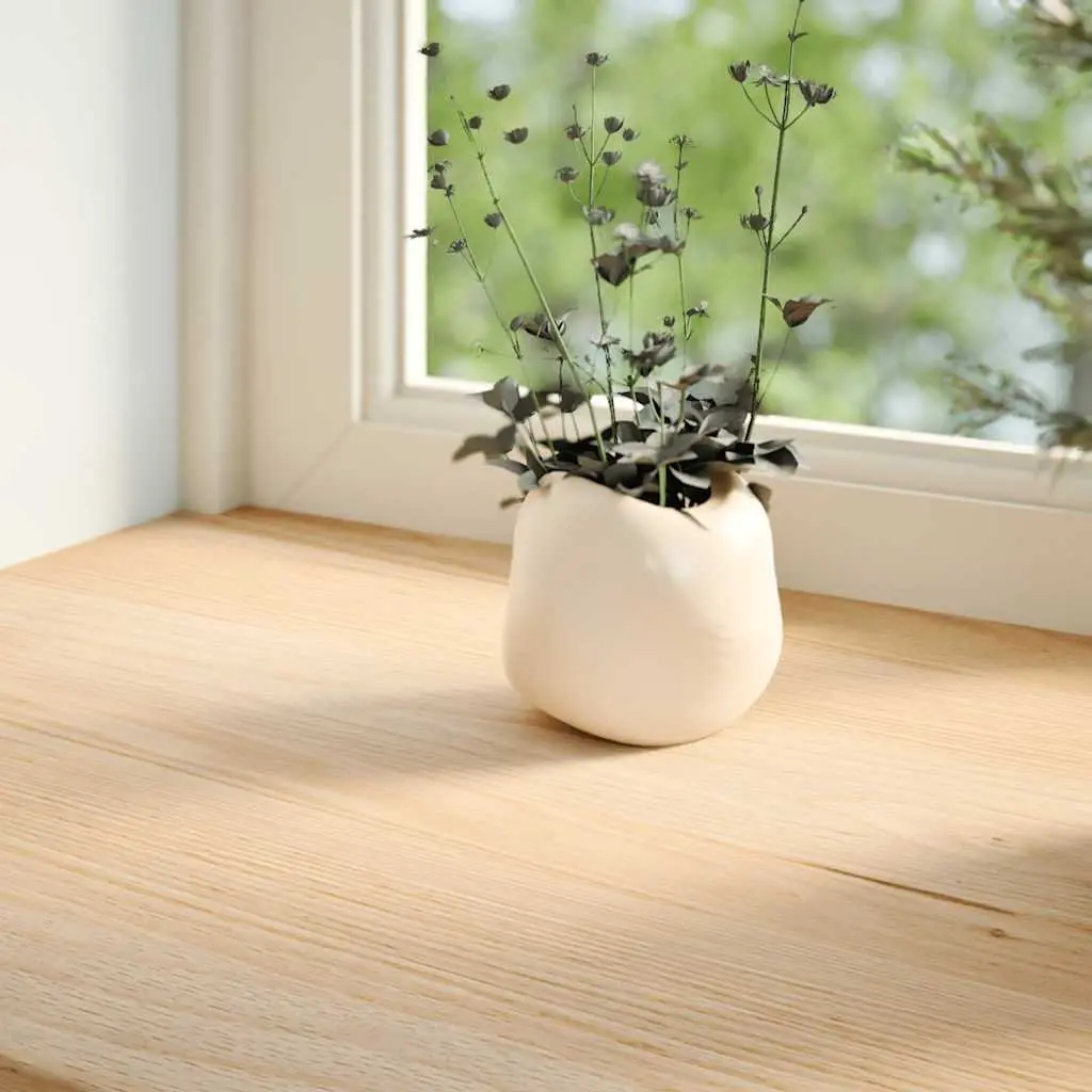 Window Sills Brown 110x30x2cm Solid Oak Untreated Surface 2 Piece