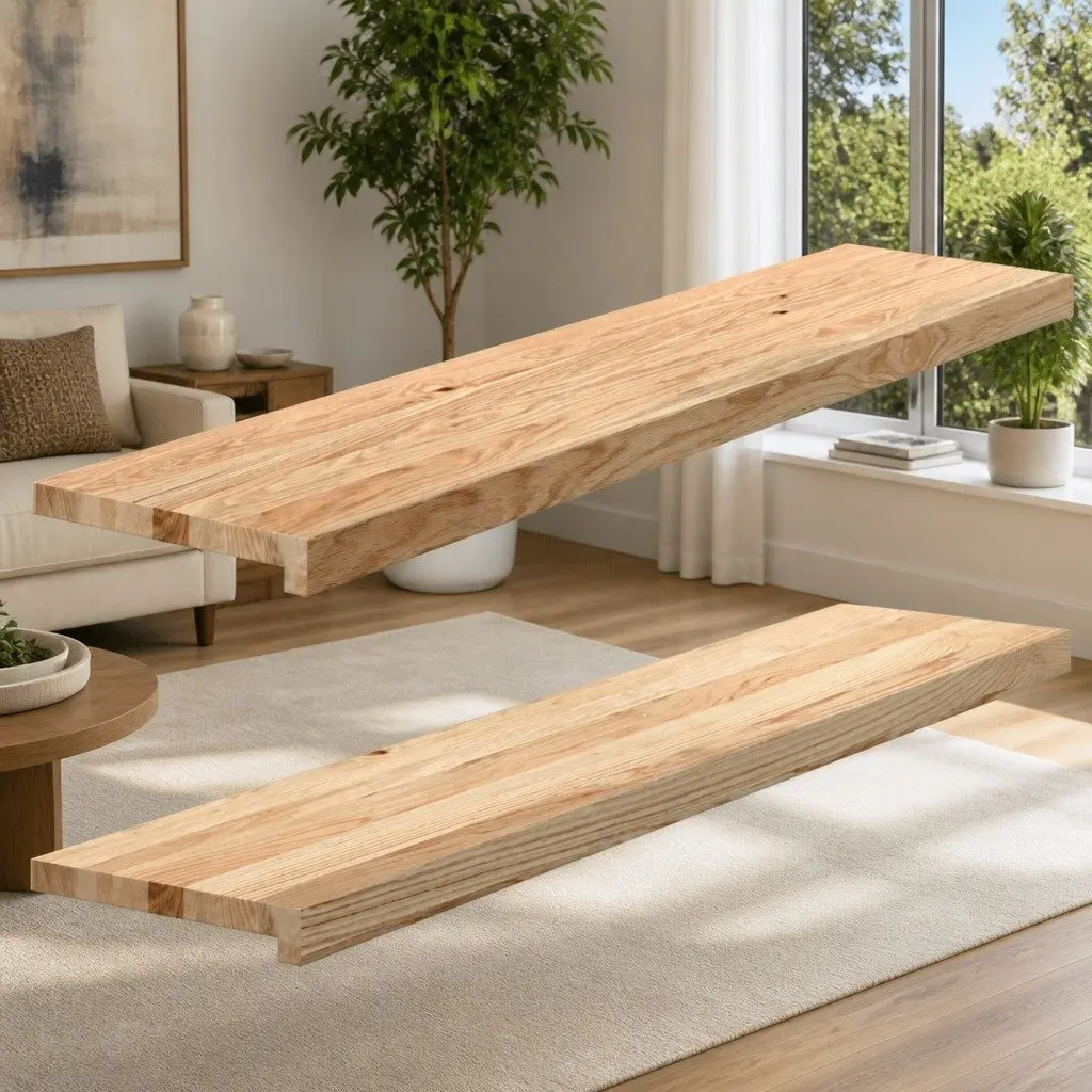 Window Sills Solid Oak Wood Untreated Brown 120x30x2 cm Display Ledge 2 Piece