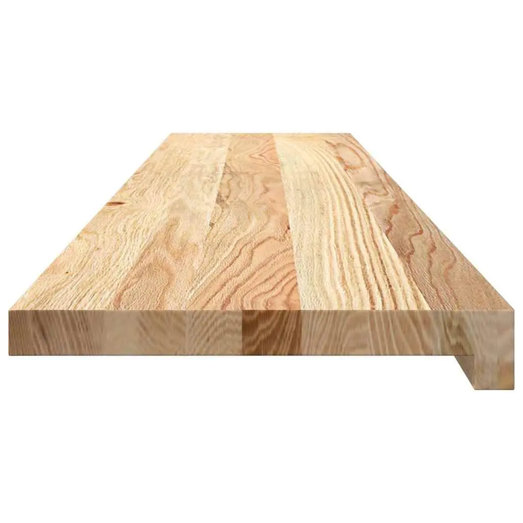 Window Sills Solid Oak Wood Untreated Brown 120x30x2 cm Display Ledge 2 Piece