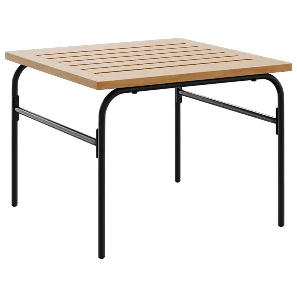 Garden Nest Coffee Tables 2 Pieces Brown Black Steel Outdoor Furniture