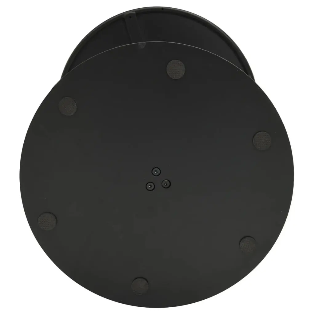 Round Garden Table Black Ø50cm Steel Frame Outdoor Dining Height 72cm