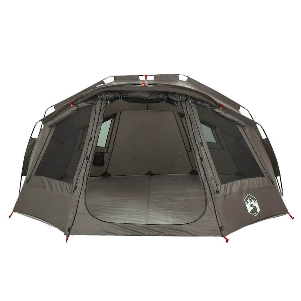 Fishing Tent Grey 5-Person Waterproof Outdoor Sun Shade