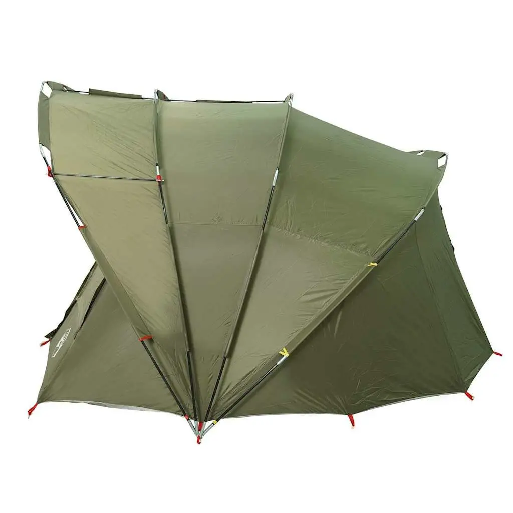 Fishing Tent Olive Green 5-Person Waterproof Camping Shelter Outdoor Shade