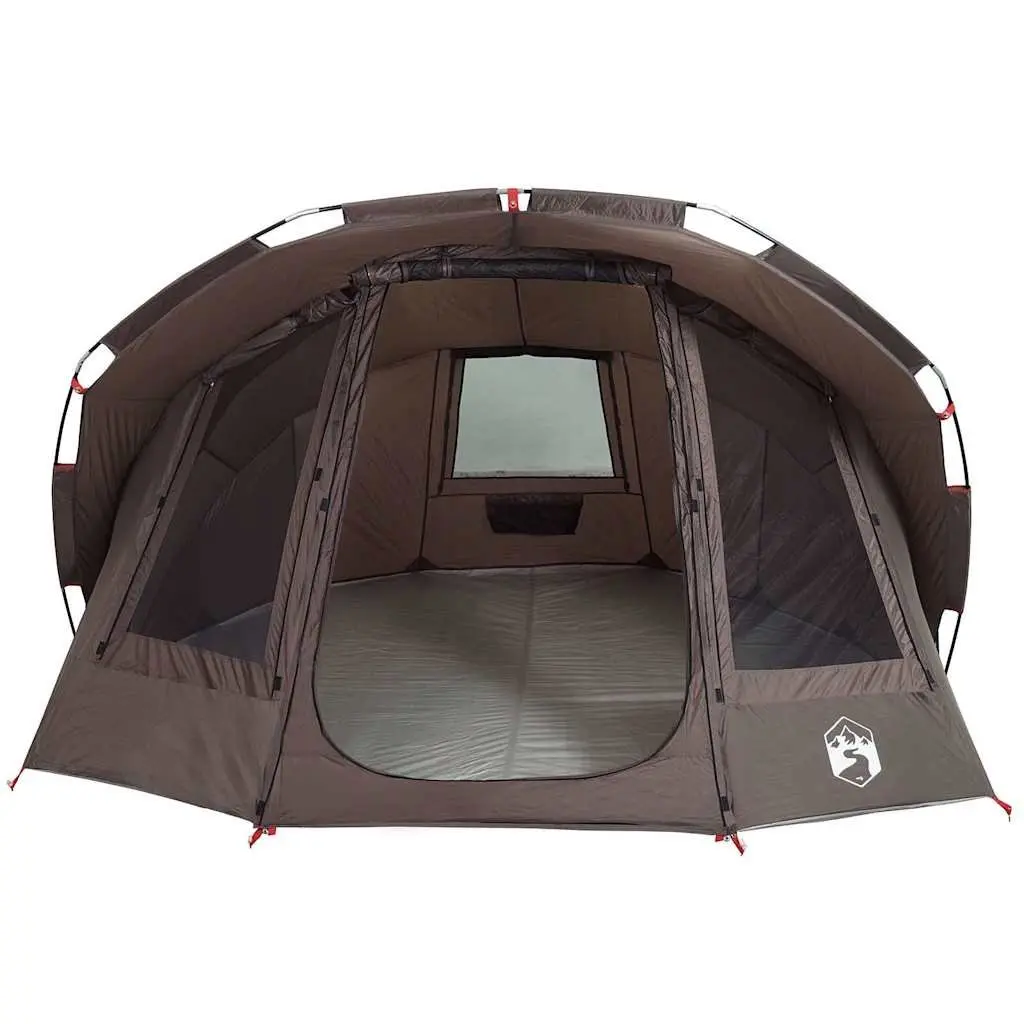 Fishing Tent Brown 5-Person Waterproof Camping Shelter UV Protection