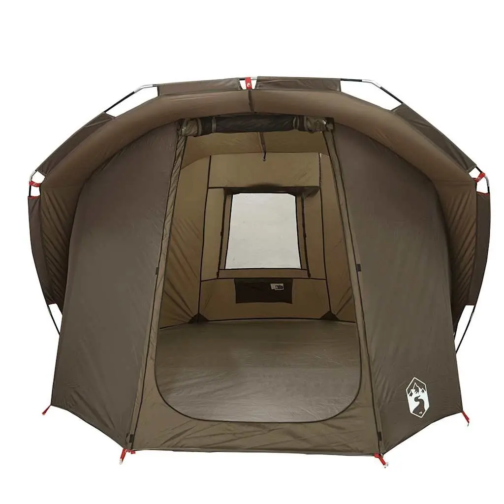 Fishing Tent Brown 4-Person Waterproof UV Protection Outdoor Camping Shelter