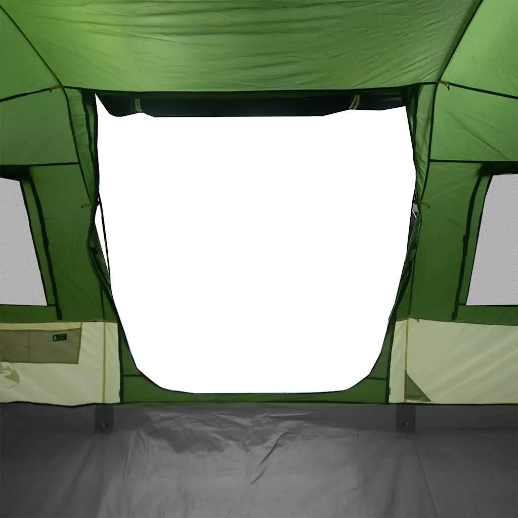 Camping Tent Tunnel 4-Person Green Waterproof Fibreglass Poles Easy Setup