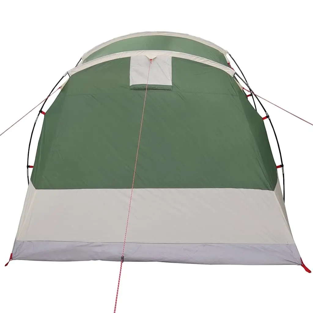 Camping Tent Tunnel 4-Person Green Waterproof Fibreglass Poles Easy Setup