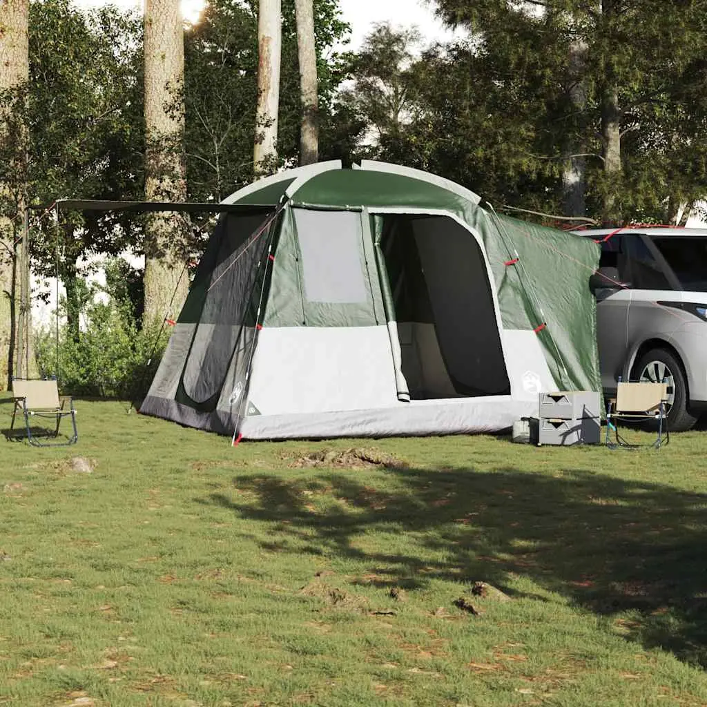Car Tent 4-Person Green Waterproof Camping Tent with Easy Setup and E-Port