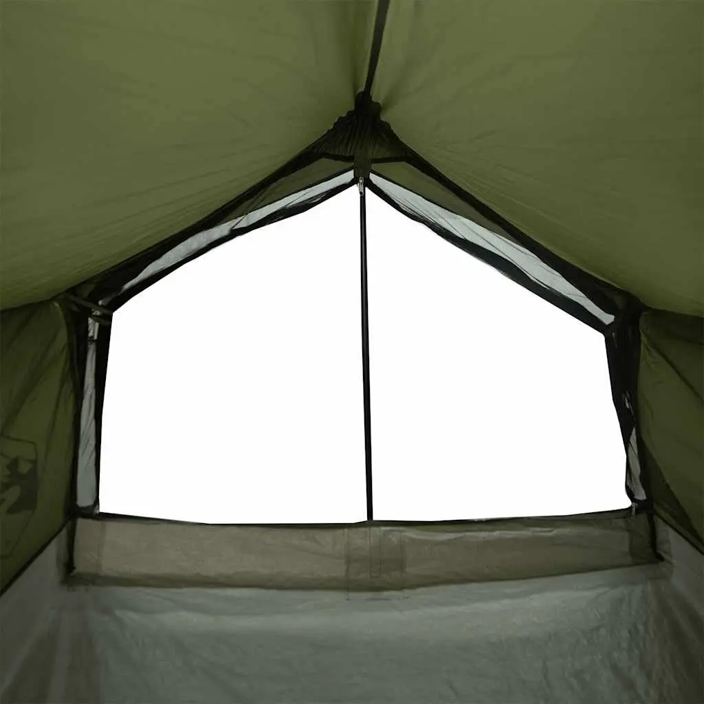 Camping Tent Olive Green 2-Person Waterproof Mesh Ventilation Mosquito Protection