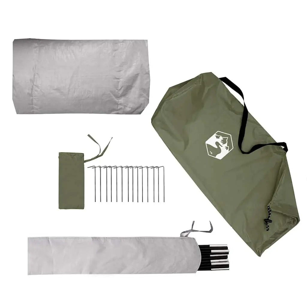 Camping Tent Green 2-Person Waterproof Mosquito Protection Portable Easy Setup