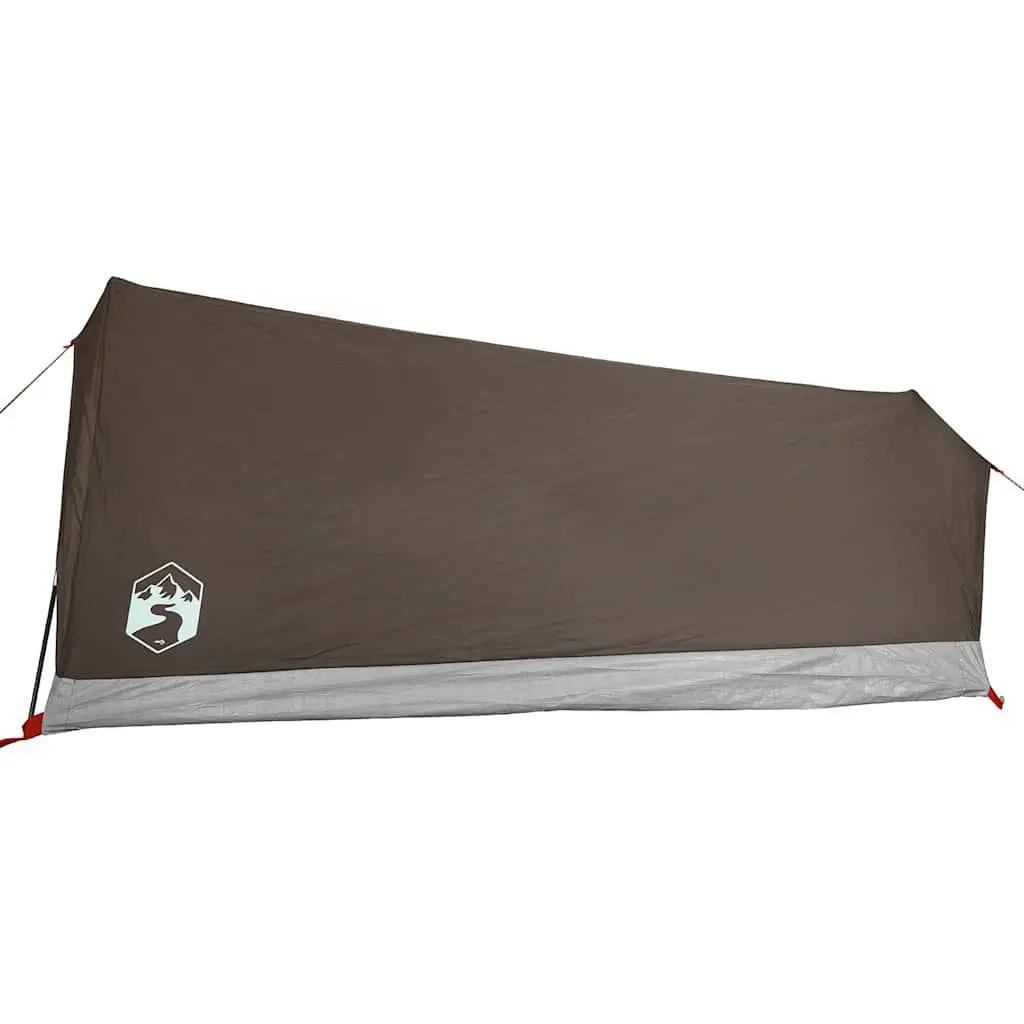 Camping Tent Brown 2-Person Waterproof Mosquito Protection Mesh Ventilation