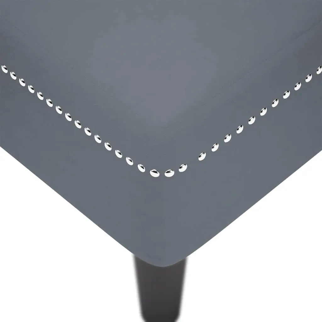 Chaise Lounge Grey Velvet with Pillow Button Tufting Armrest