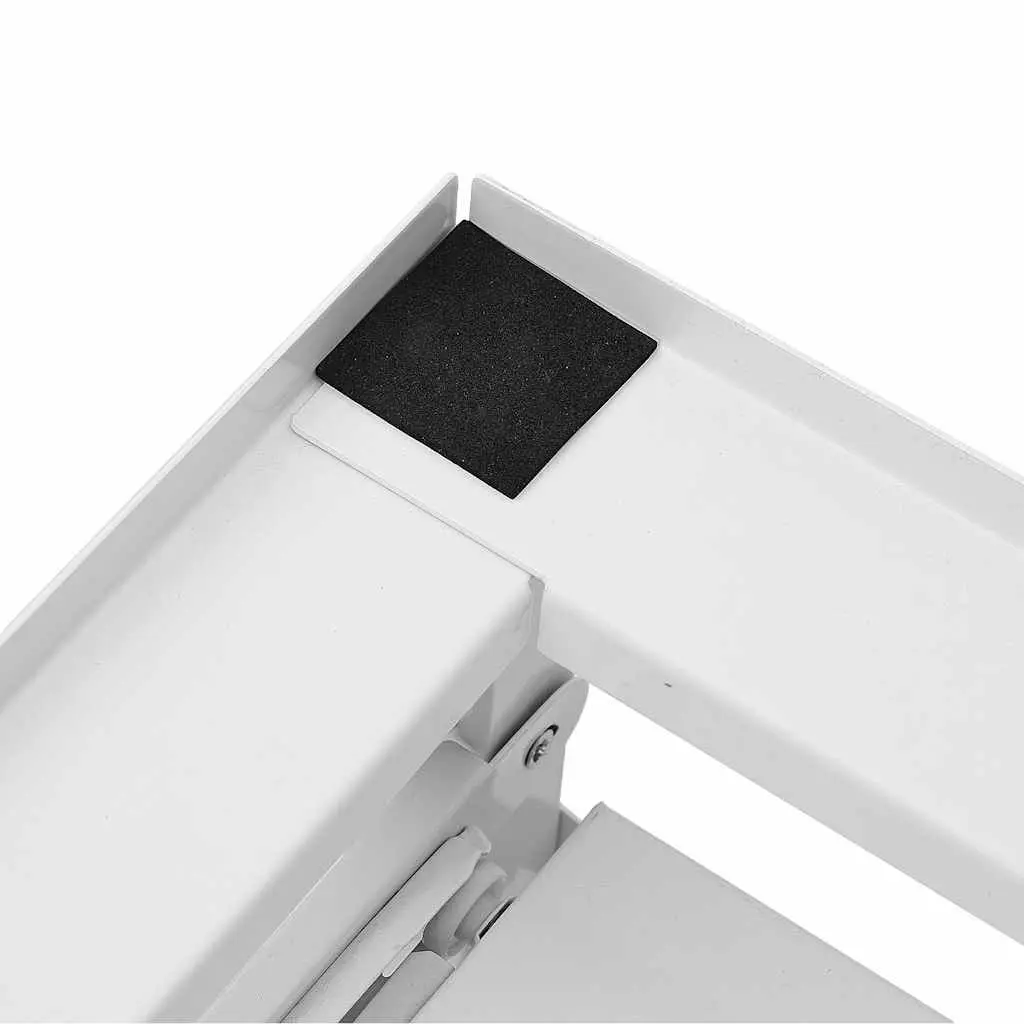 Washing Machine Pedestal White Steel Frame Pull-Out Storage Shelves