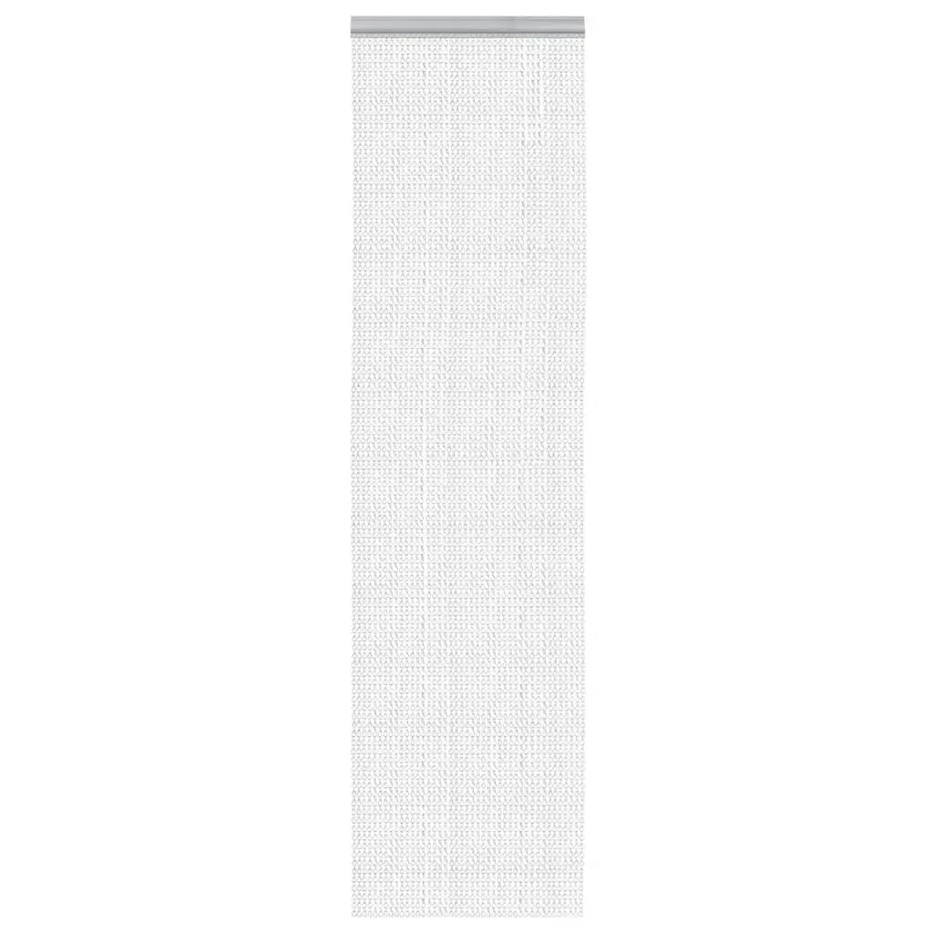 Chain Door Fly Screen 56x202 cm Aluminium Silver Insect Barrier Adjustable